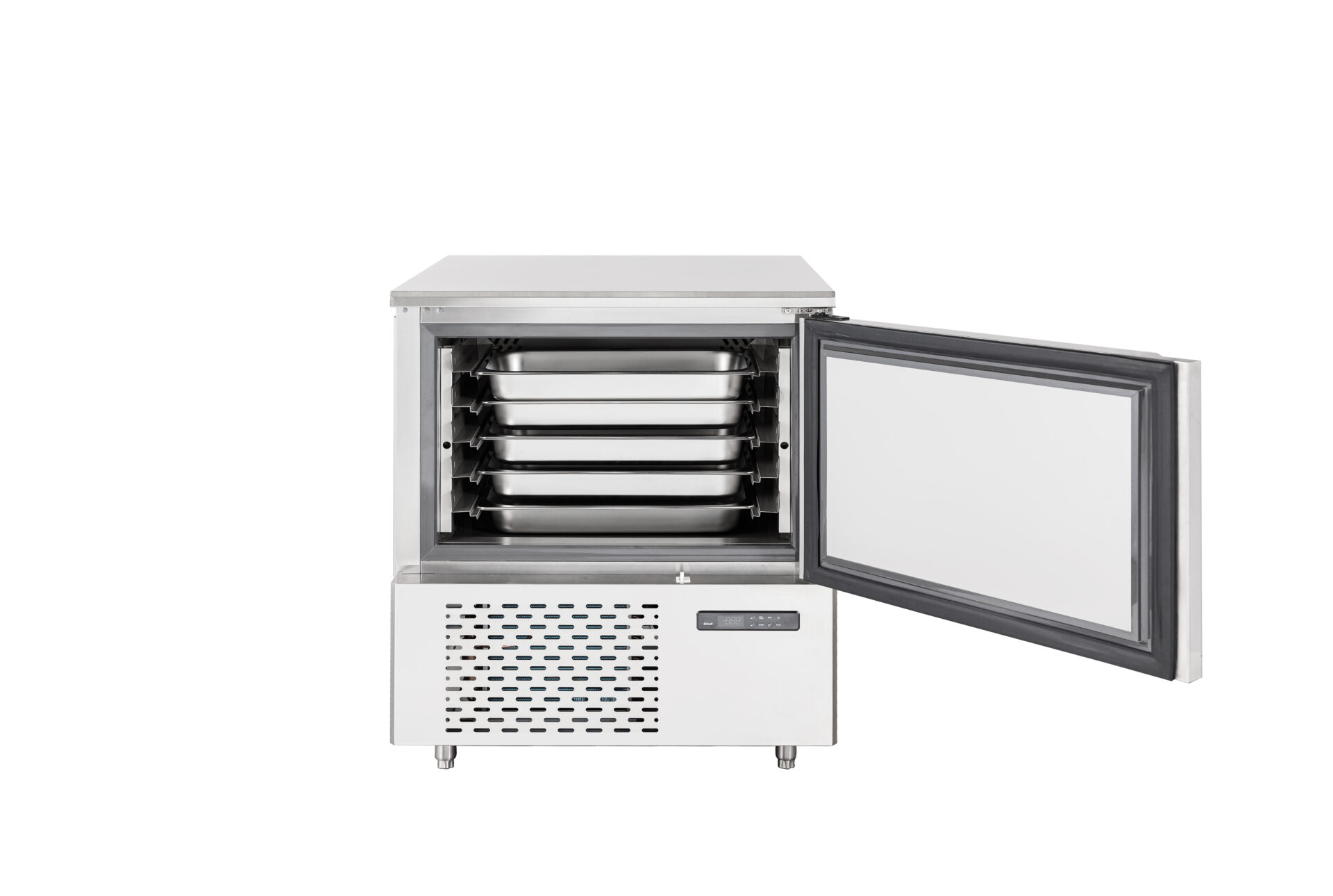 Abbattitore per gastronomia capacità 5 x GN1/1 o 5 x EN 60x40 capacità refrigerante 20 kg / +3 °C 15 kg / -18 °C @ +90 °C