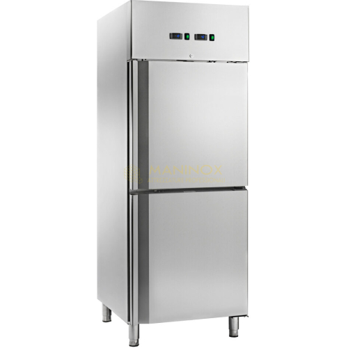Armadio refrigerato ventilato a doppia temperatura Armadio refrigerato ventilato a doppia temperatura -2 / +8 , -18 / -22 capacità 225L / 225L