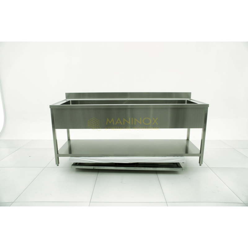 MAN04909 Lavello vasca unica in acciaio inox 200x70x85h