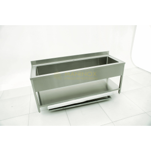 MAN04910 Lavello vasca unica in acciaio inox 200x70x85h