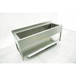 Lavello vasca unica Lavello vasca unica in acciaio inox 200x70x85h