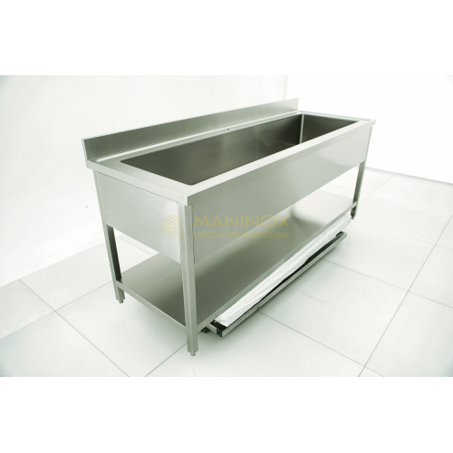 Lavello vasca unica in acciaio inox Lavello vasca unica in acciaio inox 200x70x85h