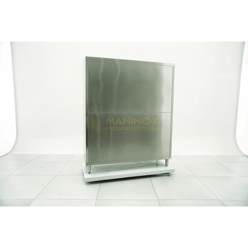 MAN04930 Armadio in acciaio inox con ante scorrevoli 150x50x180h