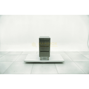 MAN04990 Cassettiera in acciaio inox a 3 cassetti 40x70x85h