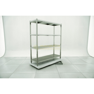 Scaffalatura in acciaio inox 4 ripiani Scaffalatura in acciaio inox 4 ripiani 150x50x180h