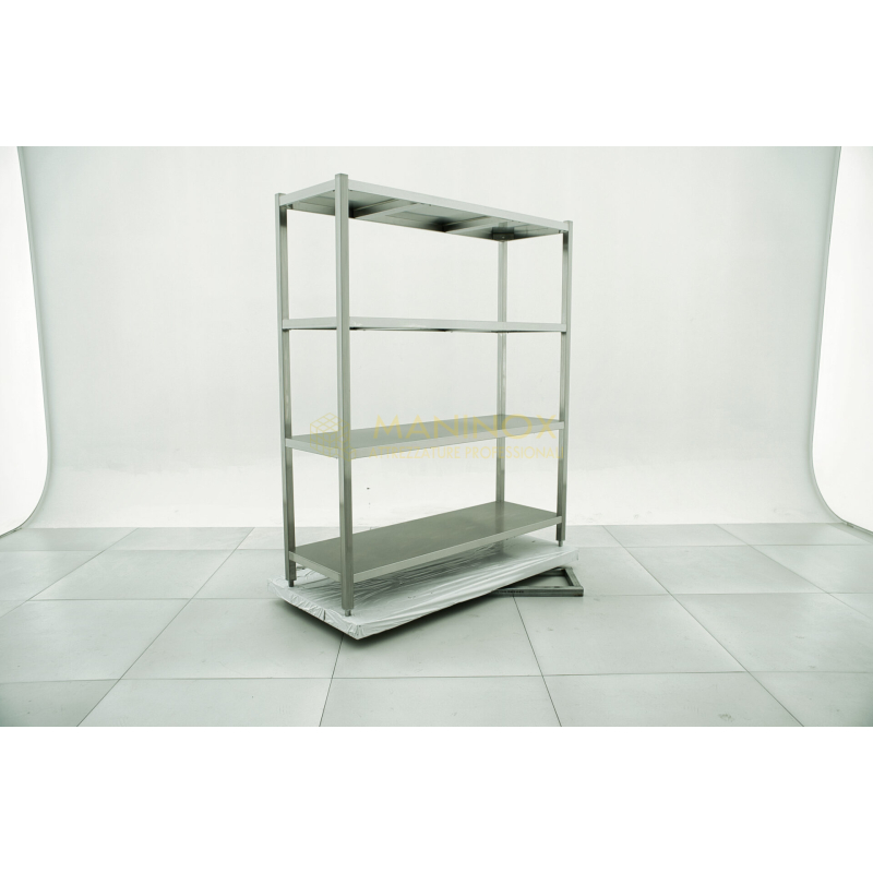 Scaffalatura in acciaio inox 4 ripiani Scaffalatura in acciaio inox 4 ripiani 150x50x180h