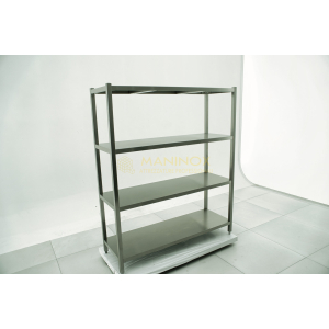 MAN05060 Scaffalatura in acciaio inox 4 ripiani 150x50x180h