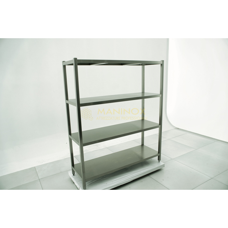 MAN05060 Scaffalatura in acciaio inox 4 ripiani 150x50x180h