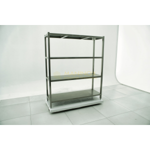 MAN05061 Scaffalatura in acciaio inox 4 ripiani 150x50x180h