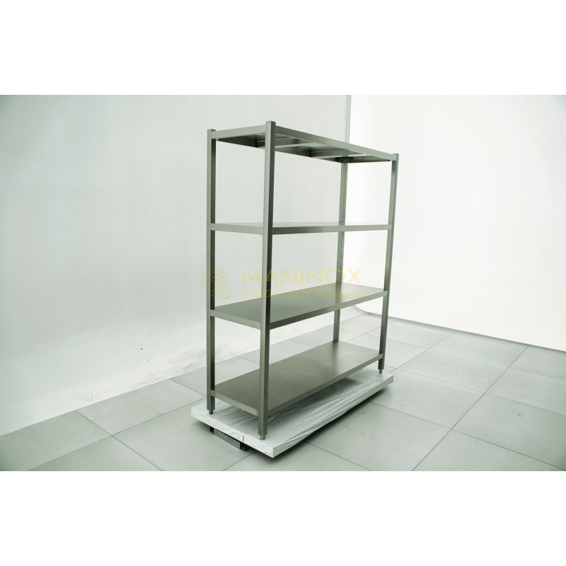 MAN05062 Scaffalatura in acciaio inox 4 ripiani 150x50x180h