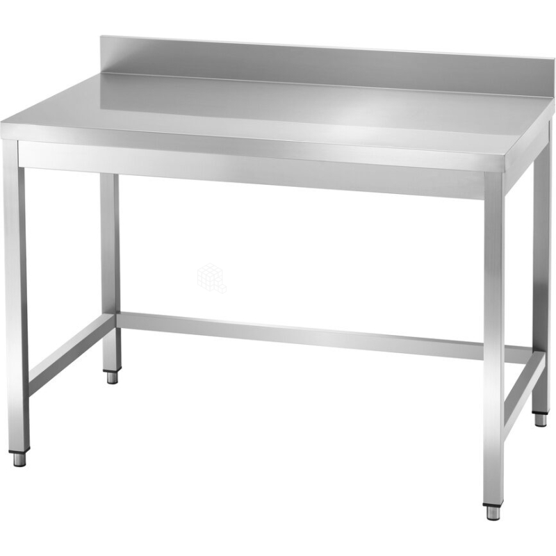 Tavolo su gambe con telaio e alzatina Tavolo su gambe con alzatina