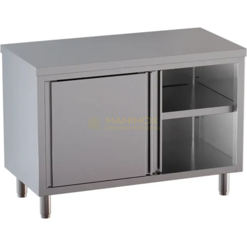 Tavolo armadiato con porte scorrevoli