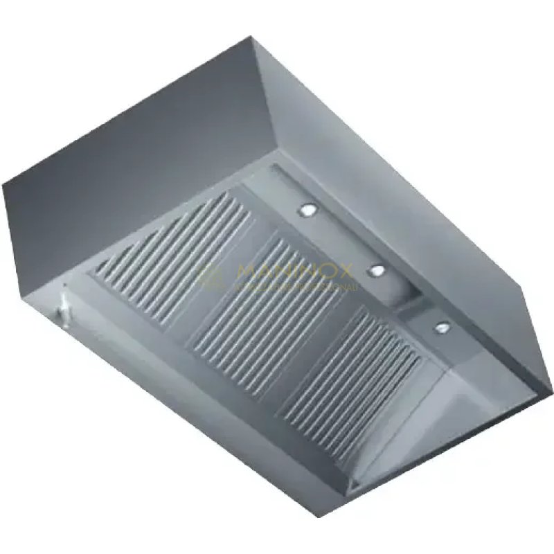 cappa cubica faretto Cappa cubica a parete con faretto Led serie 90