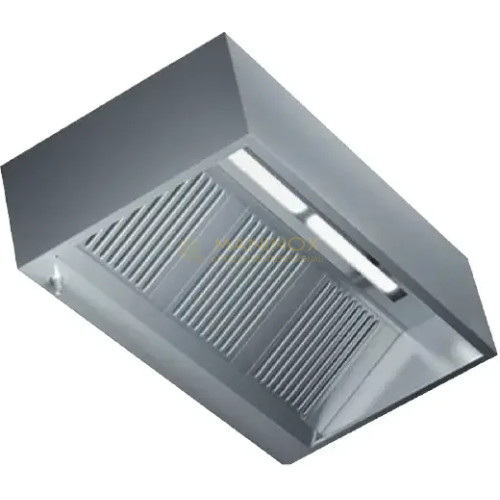 Cappa cubica a parete con luce Led serie 110