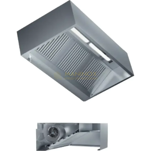 Cappa cubica a parete serie 110 con motore e luce Led.