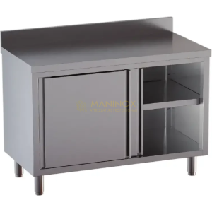 tavolo armadiato con alzatina Tavolo armadiato con porte scorrevoli e alzatina