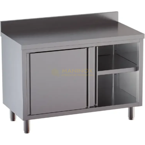 tavolo armadiato con alzatina Tavolo armadiato con porte scorrevoli e alzatina