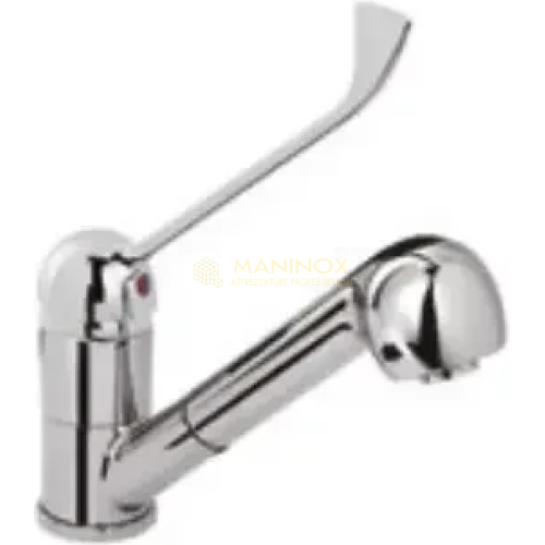 Screenshot_20251006_125217 Miscelatore monoforo con leva clinica cromata, canna girevole e doccetta estraibile