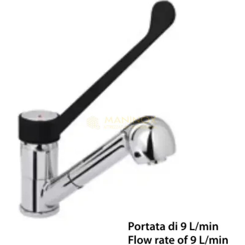 Screenshot_20251006_125338 Miscelatore monoforo con leva clinica in materiale plastico, canna girevole e doccetta estraibile