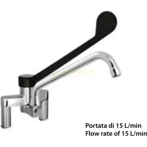 Screenshot_20251006_125447 Miscelatore biforo con canna girevole e leva clinica in materiale plastico PA6, interasse fisso