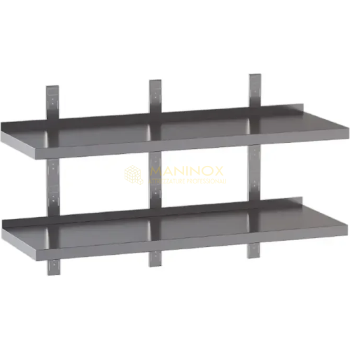 Mensola liscia doppia H 4 cm