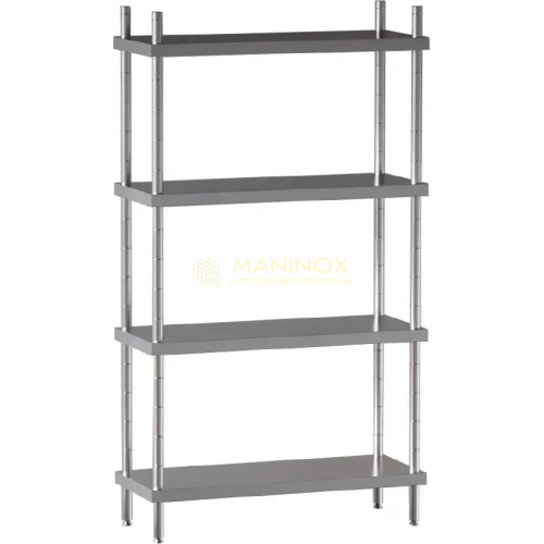 Scaffale con ripiani lisci H 180 cm