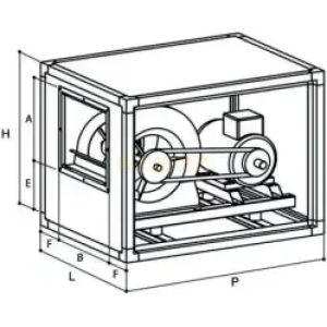 Ventilatori centrifughi cassonati trasmissione MXECT