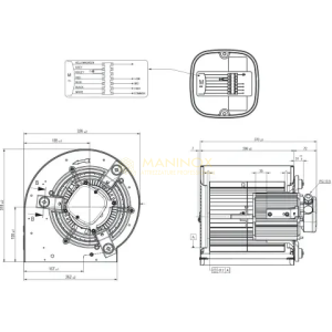 Motoventilatore per cappe MXSDR 9/9-4 Tight