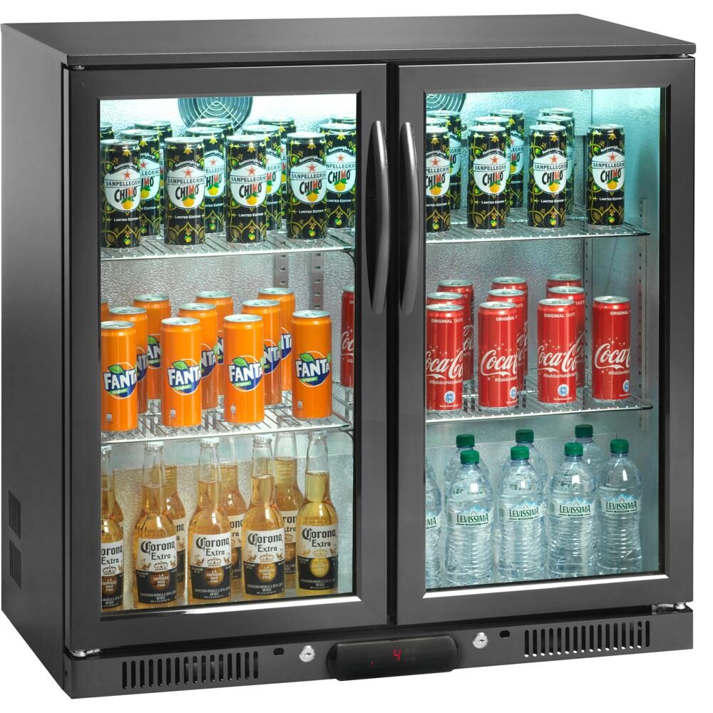 Espositore per bibite back Bar, 900x500x840h, +2 +8°C
