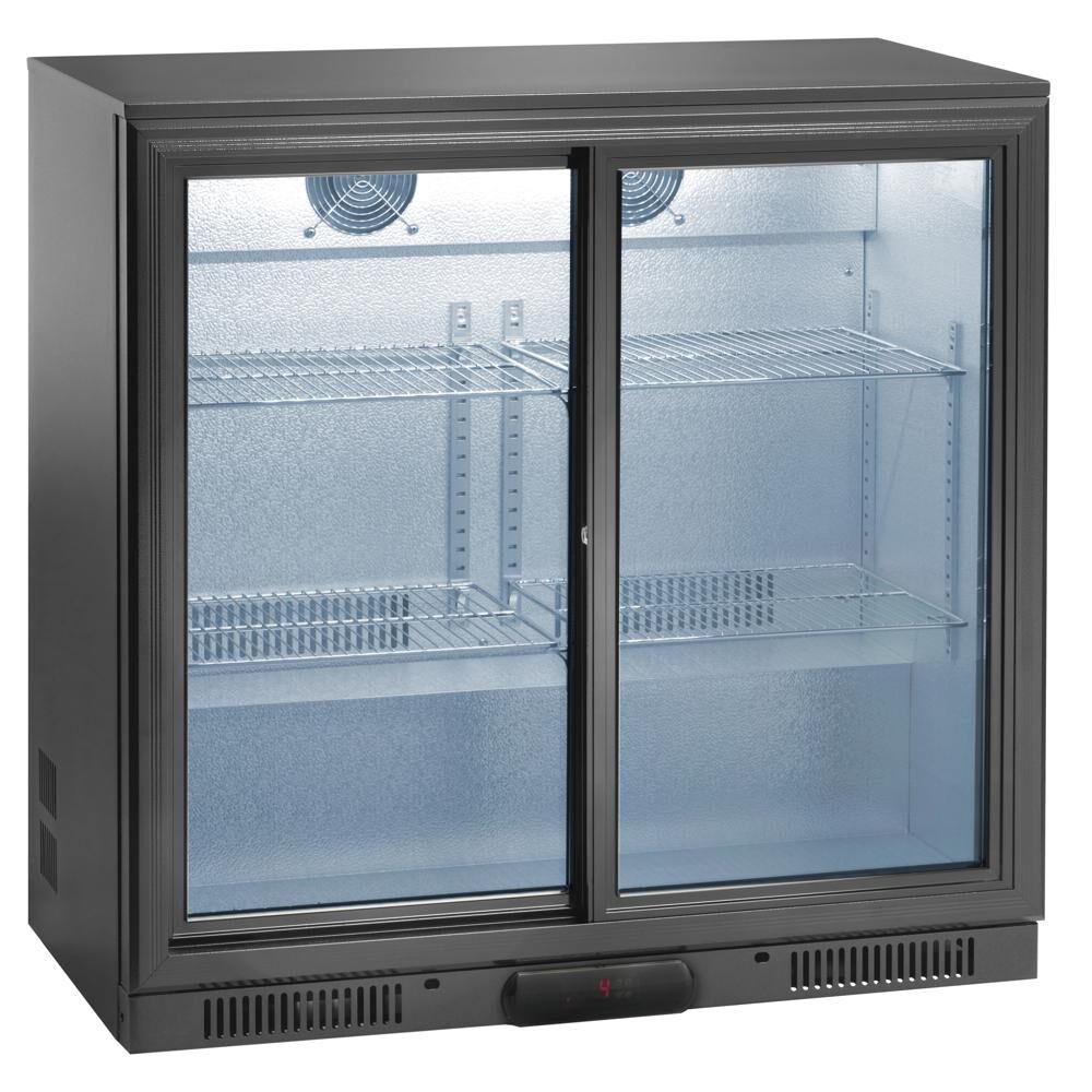 Espositore refrigerato per bibite back Bar, 900x510x840h, +2 +8°C