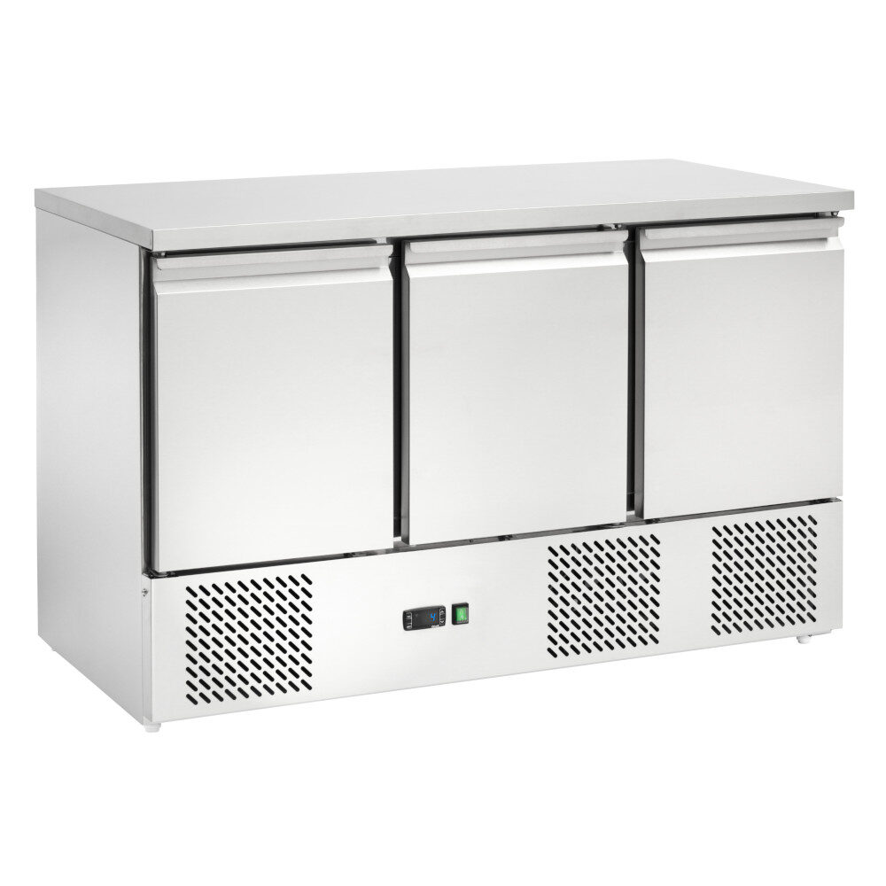 Saladette refrigerata ventilata, 1365x700x875h, +2 +8 °C