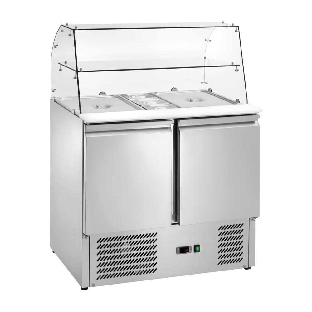 Saladette refrigerata statica, 900x705x1295h, +2 +8 °C