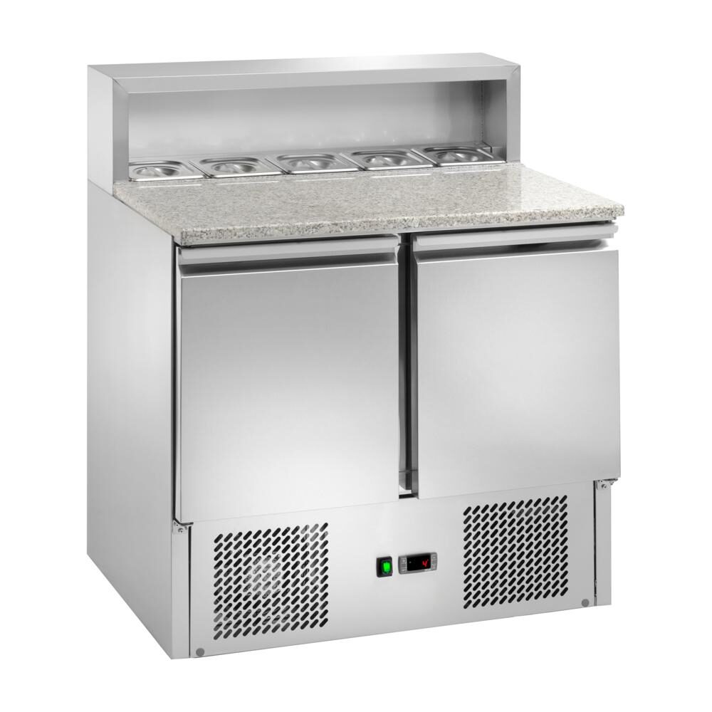 Saladette refrigerata per pizzeria GN1/1, 900x700x1075 h, +2 +8 °C