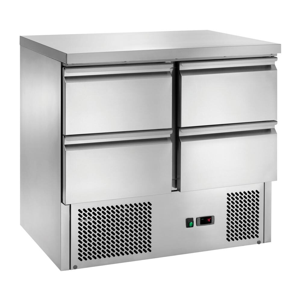 Saladette refrigerata statica con cassetti, 900x700x850h, +2 +8 °C