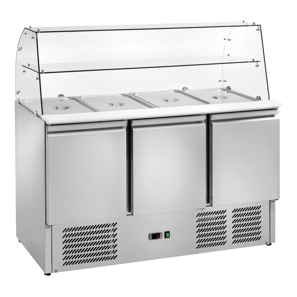 Saladette refrigerata statica, 1365x705X1295h, +2 +8 °C