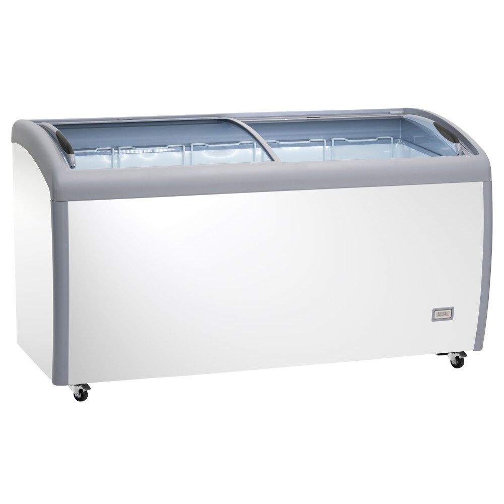 Congelatore/refrigeratore a pozzetto con porte a vetri, 1530x705x875h, 0 +8 / ≤ -18 °C, 2 porte a vetri.