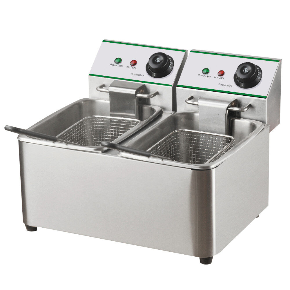 Friggitrice, 435x375x310h, 220V, 4.2 + 4.2 L