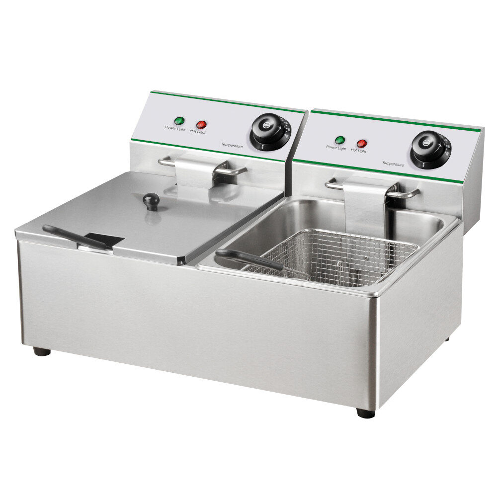 Friggitrice, 545x410x325h, 220V, 8+8 L