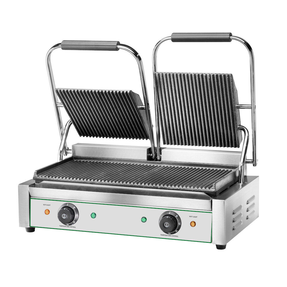 Piastra di cottura in ghisa, 570x305x210/500h, 220V, 50÷300°C