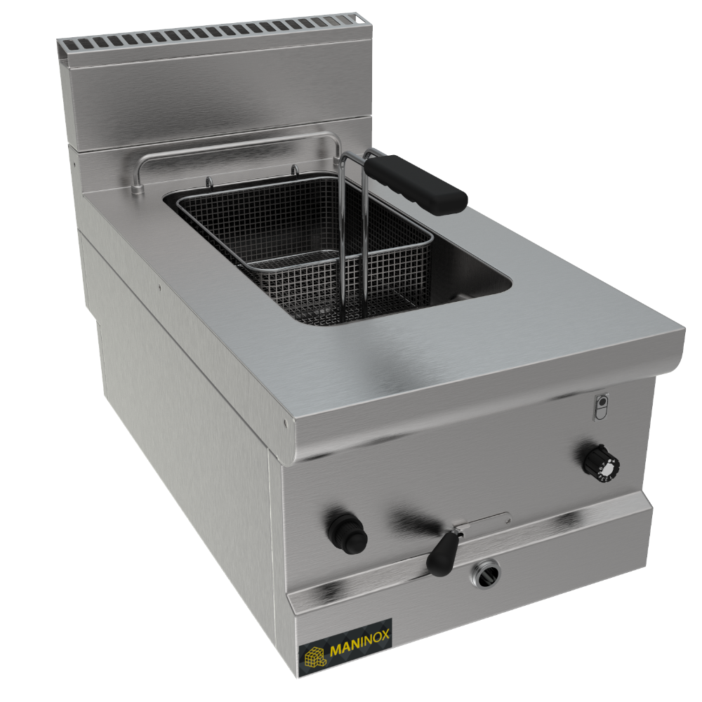 Friggitrice a gas 1 vasca, 40x70x30.5h, 6.6 kW