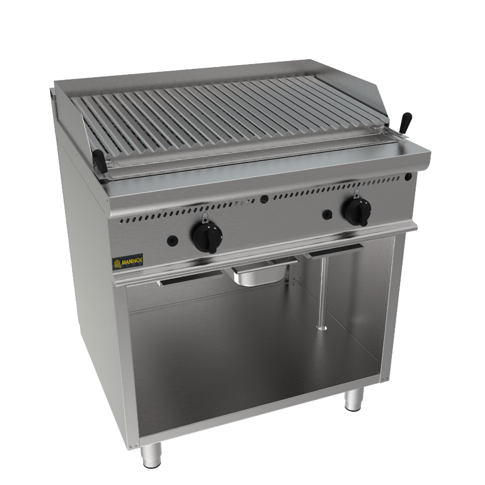 Griglia a pietra lavica a gas, 80x70x85h, 16 kW