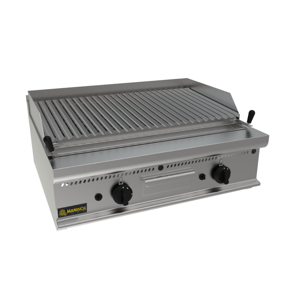 Griglia a pietra lavica a gas, 80x70x27.5h, 16 kW