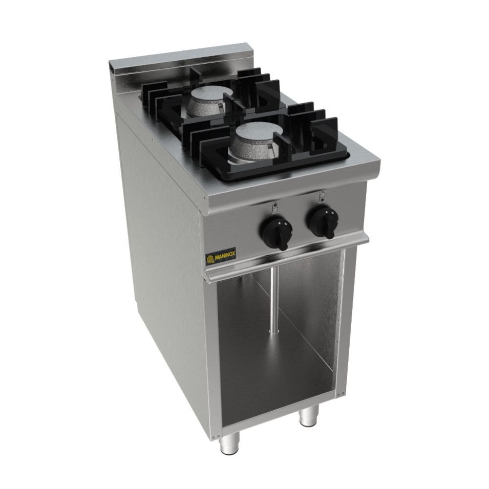 Cucina a gas 2 fuochi, 35x70x85, 9 kW