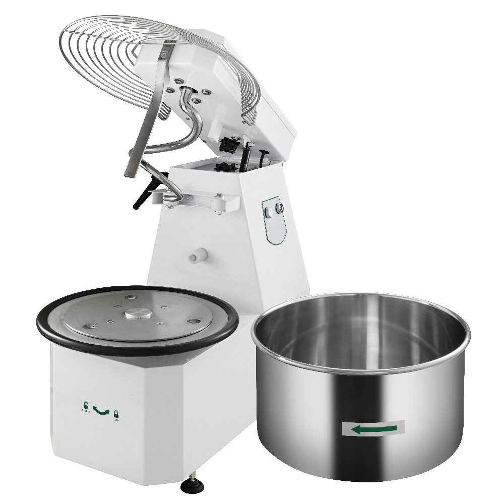 Impastatrice Impastatrice a spirale con testa sollevabile e vasca estraibile, 2 velocità monofase, 38kg