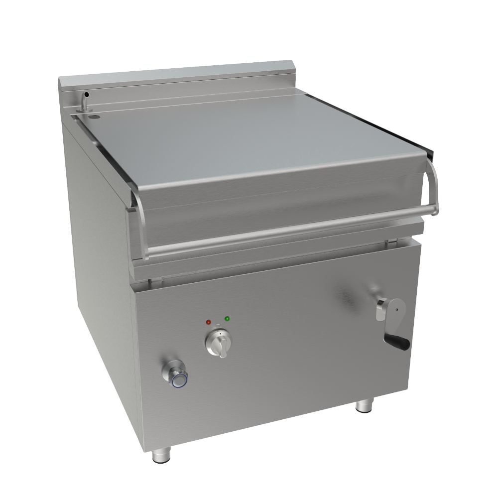 Brasiera elettrica sollevamento manuale 80x90x85, 10 kW, 70/86 Lt.