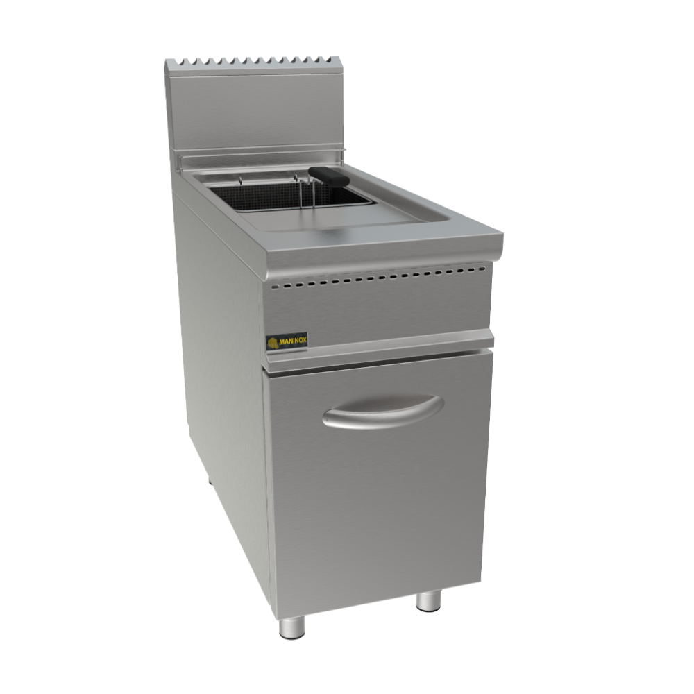 Friggitrice a gas 1 vasca armadiata, 40x90x85h, 16.5 kW, 17 L