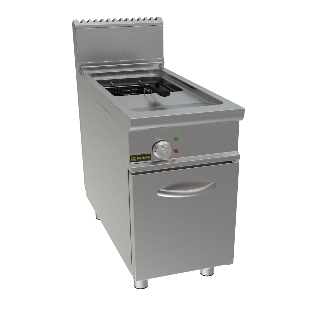 Friggitrice a gas 1 vasca pulita, 40x90x85h, 16 kW, 17 L