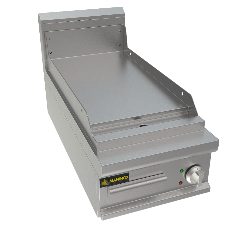 Fry top liscio a gas, 40x90x27.5h, 6.9 kW