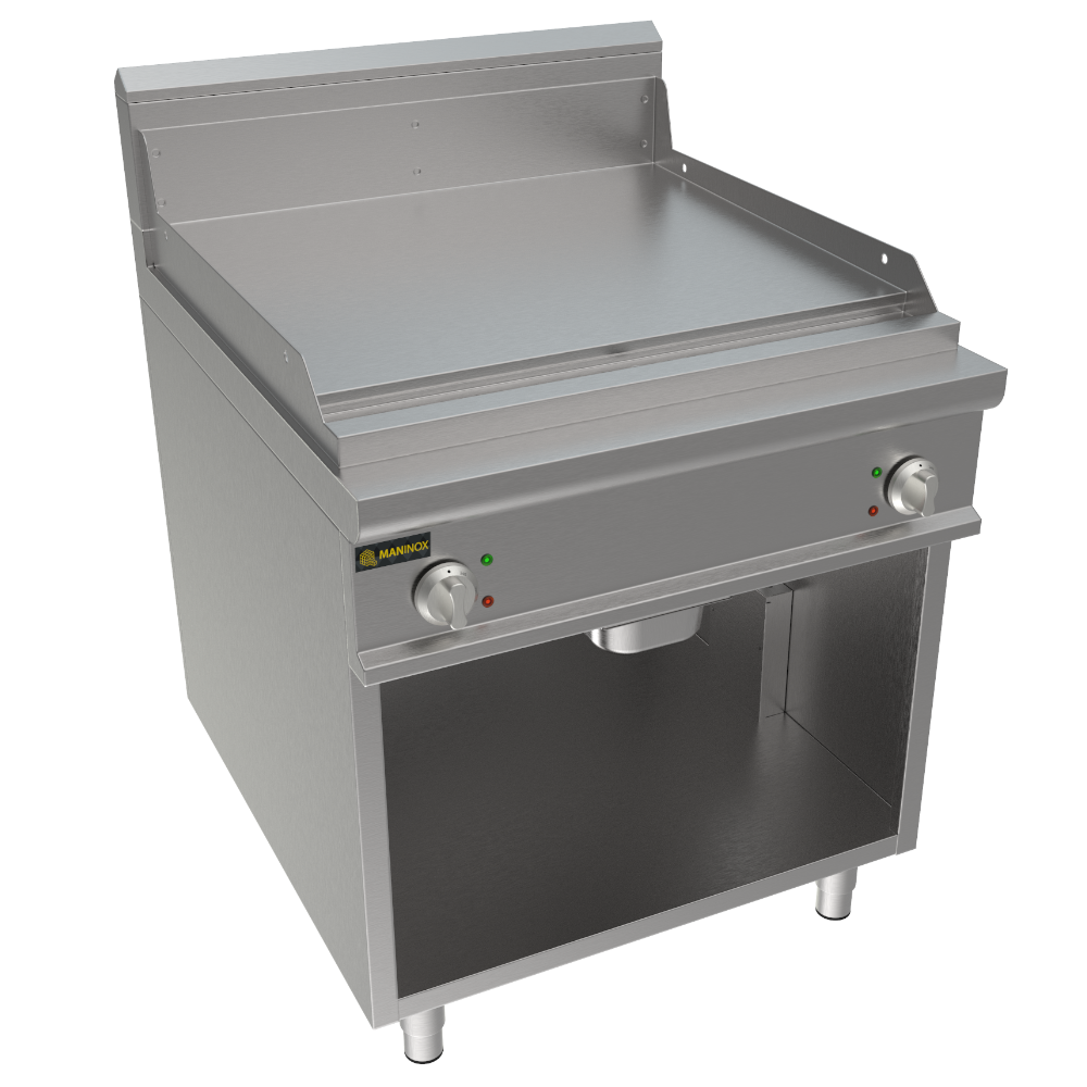 Fry top liscio a gas, 80x90x85h, 13.8 kW
