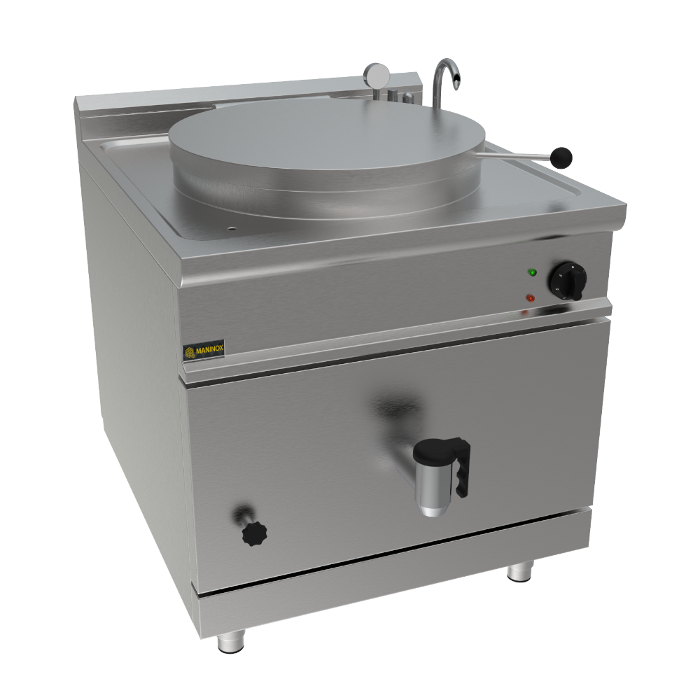 Pentola a gas riscaldamento diretto 80x90x85, 21 kW, 102/113 Lt.